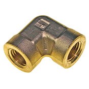 Oxygen 1/4" Female Elbow Brass Pipe